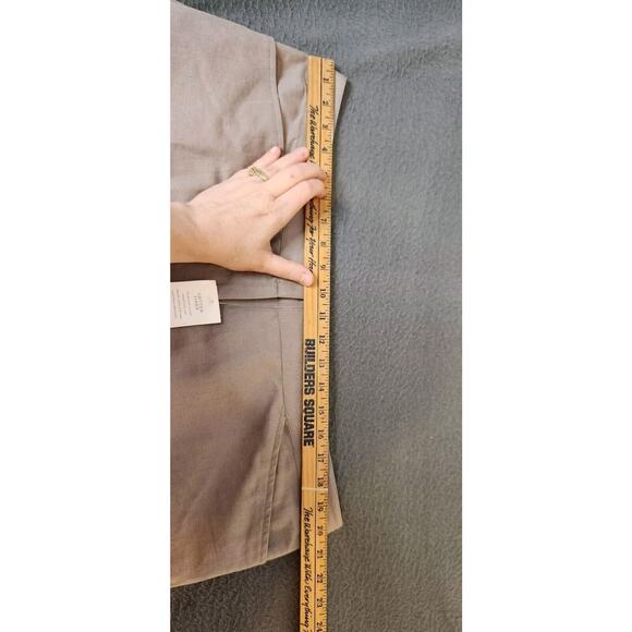 Eileen Fisher Cropped Wide Leg Cuffed Linen Blend Pants Sz 2X Stone Color NWT - Picture 5 of 10
